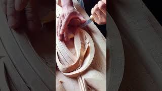 Carving wood with a knife is a traditional handicraft [upl. by Zondra925]