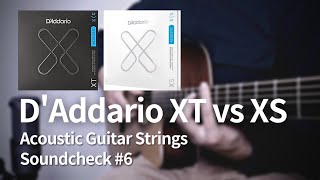 DAddario XT strings vs XS strings  Acoustic Guitar Strings Soundcheck 6 [upl. by Celestina]