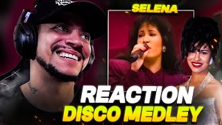 MY FIRST INTRODUCTION TO SELENA Selena  Disco Medley LIVE REACTION [upl. by Bartel]