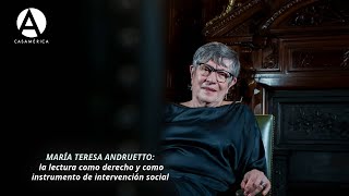 María Teresa Andruetto la lectura como derecho y como instrumento de intervención social [upl. by Aralomo]