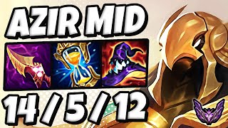 Azir vs Anivia  MID  Lol Korea Master Patch 1416 ✅ [upl. by Cho]