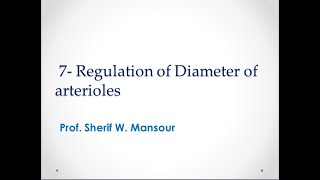 Physiology  regulation of arteriole diameter [upl. by Fendig579]