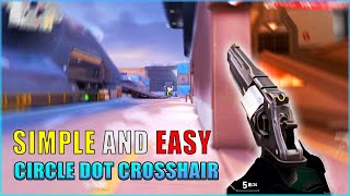 BEST CIRCLE CROSSHAIR  Valorant [upl. by Eey]