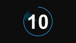 Countdown Timer 10 seconds with Sound Effect 4K Free Download [upl. by Annahsat]