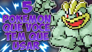 5 Pokémon que Vocês tem que Treinar se forem Jogar Pokémon Fire Red e Leaf Green [upl. by Kralc]