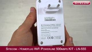 Sitecom Homeplug LN555 Internet wireless in ogni stanza tramite la rete Powerline [upl. by Saidnac]