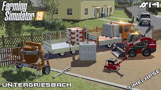 Rebuilding driveways amp new crane  Lawn Care on Untergriesbach  Farming Simulator 19  Episode 14 [upl. by Mehala]