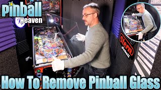 How to remove the glass from a Stern pinball machine [upl. by Nelad669]