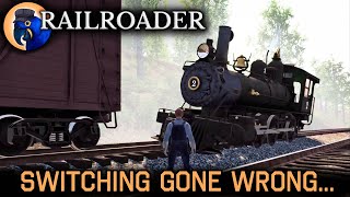 Yard switching GOES WRONG  ESampDT in Railroader Ep 10 [upl. by Lamek517]