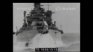 1920s US naval battleships firing practice off San Diego [upl. by Elynad]