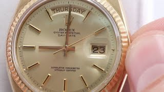 How to Set Day amp Date on Your Rolex Watch [upl. by Airom]