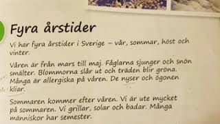 Språkvägen B Fyra årstider [upl. by Linsk]