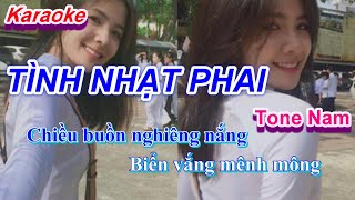 Tình Nhạt Phai Karaoke Tone Nam [upl. by Edithe]