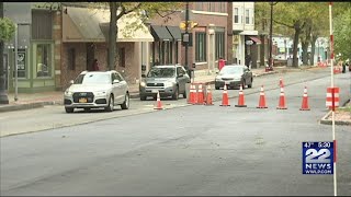 Expect delays on Pleasant Street in Northampton due to paving [upl. by Silvano]