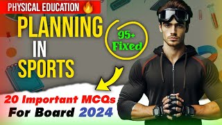 Planning In sports ⚽  Class12 Physical Education Chapter 1 MCQs PYQs MCQs Of Chapter 1 PE [upl. by Schrick]