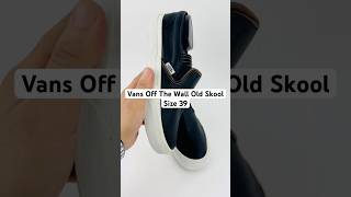 Vans Off The Wall Old Skool Slip On Black Shoes Size 39  721356 vans prelovedtreasures [upl. by Filomena921]