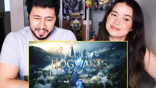 HOGWARTS LEGACY  Official Reveal Trailer  PS5  Reaction  Jaby Koay amp Achara Kirk [upl. by Fillander]