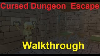 Walkthrough Cursed Dungeon Escape [upl. by Wystand]