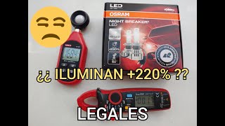 Osram Night Breaker Iluminan un 220 Test de luz y consumo [upl. by Giesecke95]