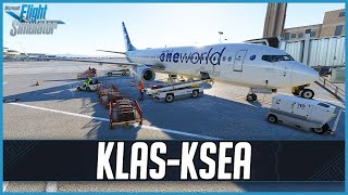 MSFS LIVE  Real World Alaska OPS  NEW FlyTampa Las Vegas KLAS v2  PMDG 737900ER [upl. by Tye257]