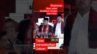 Pramono  saya sudah berdiskusi dengan mas Anies Debat pamungkas ke 3 [upl. by Lorri]