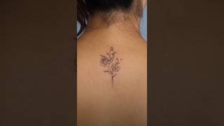 Flower tattoo on back short tattooideas artist [upl. by Adolph]