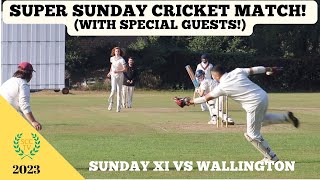 SUPER SUNDAY CRICKET MATCH AT SANDERSTEAD With Special Guests vs Wallington [upl. by Yeorgi]