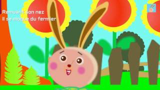 quotMon petit Lapin  sauvé dans le jardin  Comptine animée pour enfants [upl. by Iadahs]