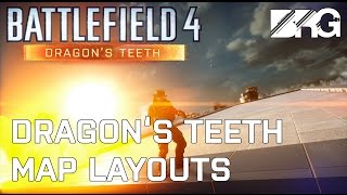 Battlefield 4  Dragons Teeth Map Layouts [upl. by Atalanti465]