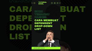 DROPDOWN LIST BERTINGKAT DEPENDENT excel tutorial excelindonesia exceltips education [upl. by Fancy]