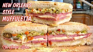 BEST MUFFULETTA RECIPE  NEW ORLEANS STYLE  HOT AND CRISPY [upl. by Loraine]