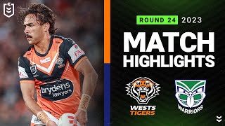 NRL 2023  Wests Tigers v New Zealand Warriors  Match Highlights [upl. by Vincelette]