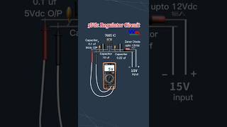 5Vdc Voltage Regulator Circuit using 7805 Diy Electronics Projects 3danimation 3delectronics 7805 [upl. by Ynneb273]