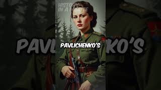 Legendary Soviet Sniper in WWII Lyudmila Pavlichen historyfacts worldwar2 shorts [upl. by Daegal109]