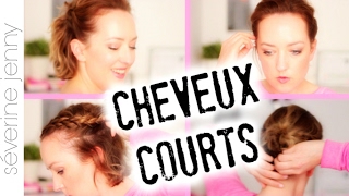 Coiffure Cheveux Courts  idées faciles pour tous les jours [upl. by Erialcyram68]