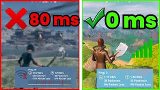 How to get ZERO Ping in Fortnite Like The PROS 0 PING [upl. by Tulley]