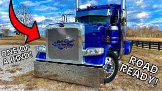 New CUSTOM Grille for My Peterbilt 389 the ‘Tratter Taxi” Let’s Hit the Road [upl. by Yerak]