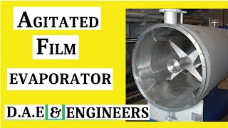 Agitated FILM Evaporator Working Principle  Film evaporator  Thin film evaporator [upl. by Iduj65]