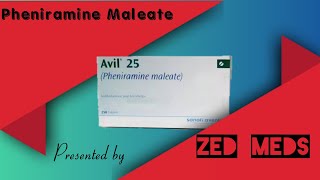 Pheniramine Maleate 25mg tablet Avil What is Pheniramine  uses side effects mode of action [upl. by Arremat]