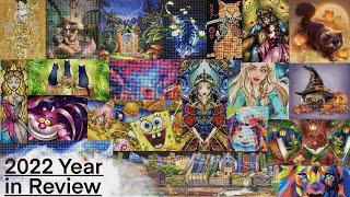 2022 YEAR IN REVIEW  I Completed 32 Diamond Paintings this Year [upl. by Llednek]