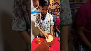 Little Kid invented Wooden Roti Maker😱😱 rotimaking rotimaker indiankid foodvlog shorts [upl. by Eikcor]