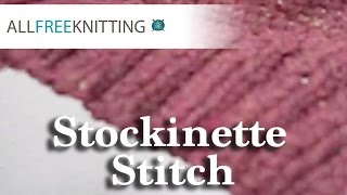 Stockinette Stitch for Beginners [upl. by Atteynek]