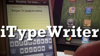 iTypeWriter  Transformez votre iPhone en machine à écrire [upl. by Jarrell]