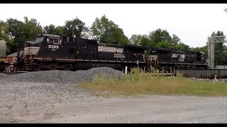 Three Trains in Erlanger Kentucky Featuring Retired NS GP383  91120 [upl. by Letniuq]