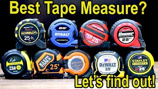 Best quotTape Measurequot Brand Milwaukee DeWalt Stanley Craftsman Klein Tools [upl. by Clareta]