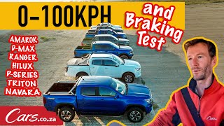 Bakkie Performance Testing How Quickly Can 7 Bakkies Accelerate and Then Stop [upl. by Homans]