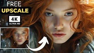 How to enhance videoimage to 4K using AI for Free Giveaway AI [upl. by Oicnedif]