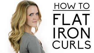 Flat Iron Curls Tutorial [upl. by Huang]