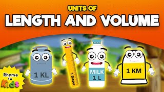 Units of Length and Volume  Math Nursery Rhyme  Units of Measurement [upl. by Atinaej]