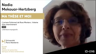 98 Nadia MekouarHertzberg parle de sa thèse [upl. by Roscoe]